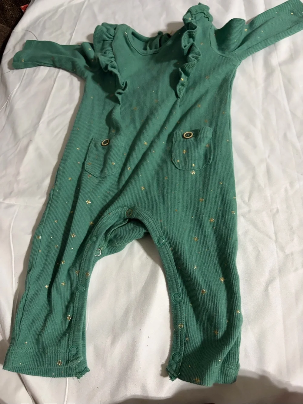 Girls' Yellow Butterfly One-Piece Sleeper - Packable Knit Sleepwear